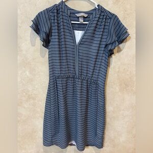 H&M Navy and White Mini Dress